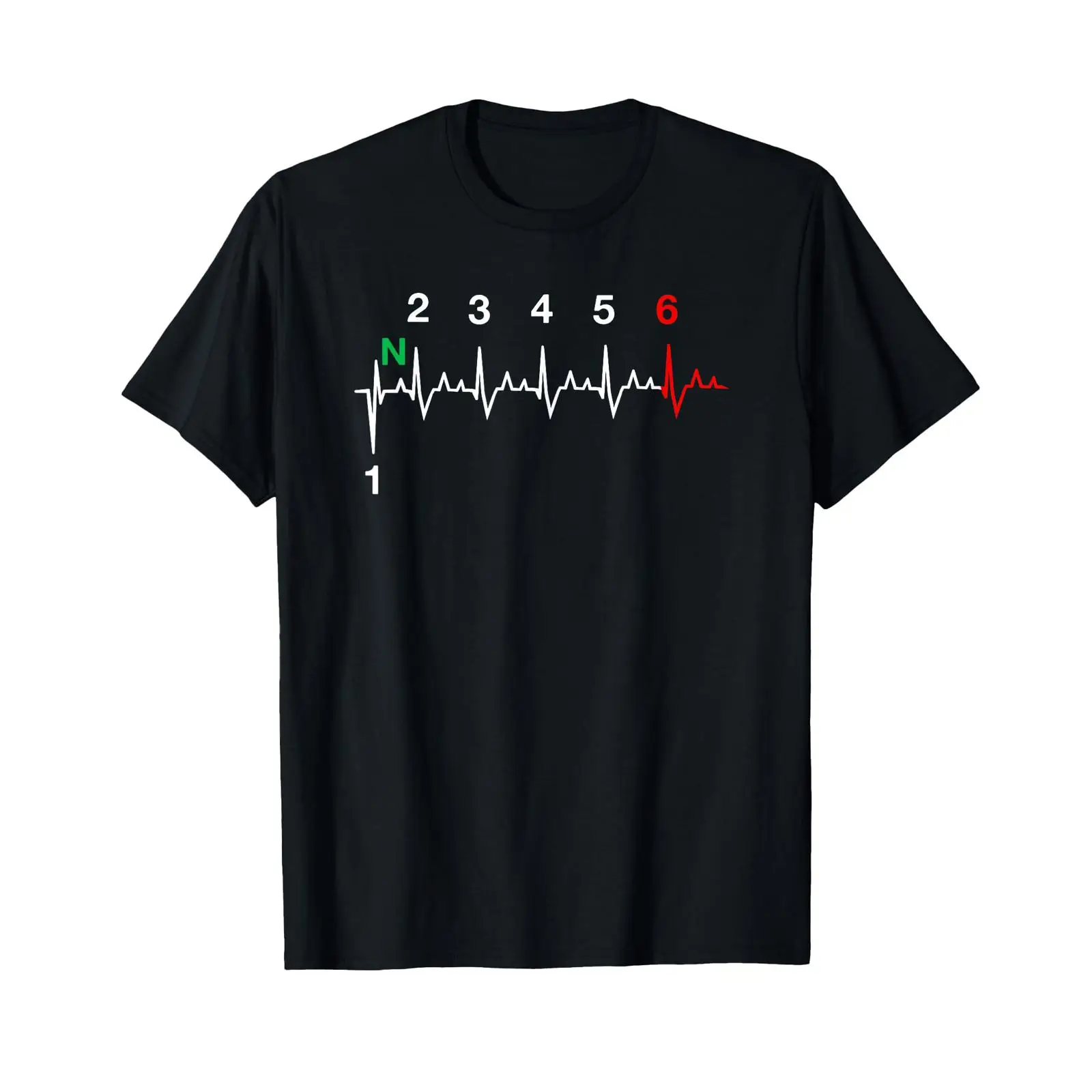 Motorcycle Gear Wash - 1N23456 Motorcycle Gear Shift EKG Heartbeat