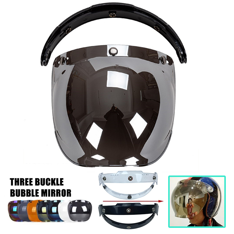 Motorcycle Gear Vintage - Helmet Bubble Visors Vintage Motorcycle Helmets