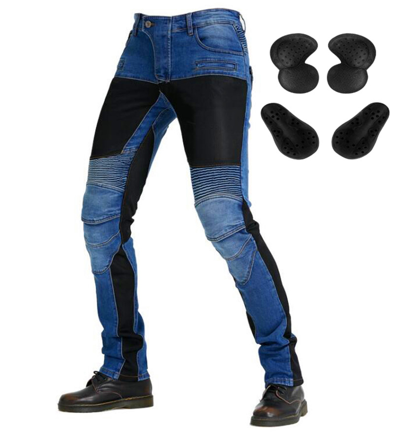 Motorcycle Wearing Gear - Men Motorcycle Pants Aramid Motorcycle Jeans