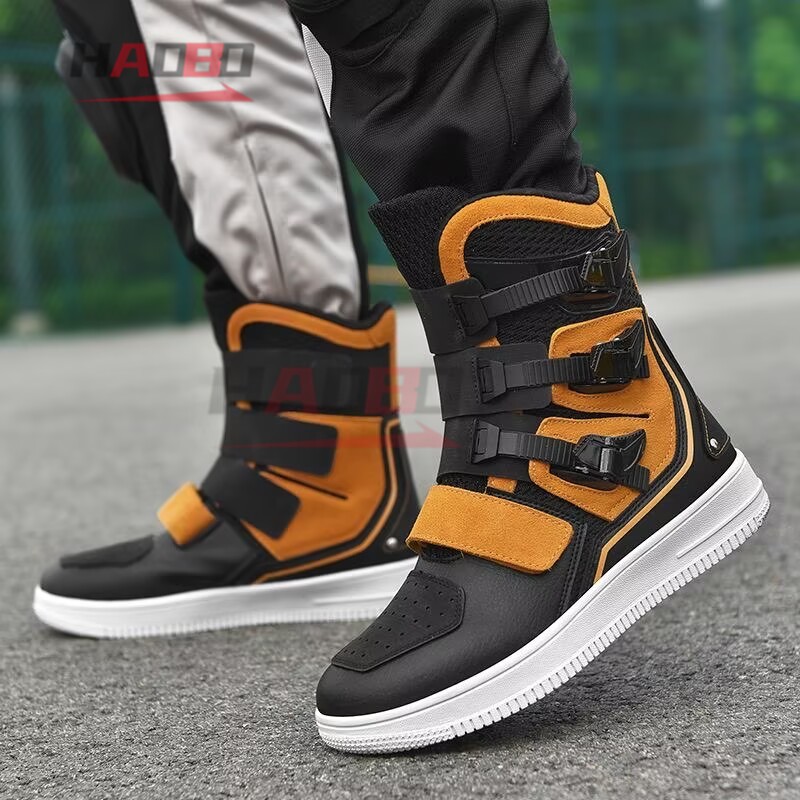 Motorcycle Wearing Gear - Waterproof Motorcycle Boots Motocross Boot Motobike