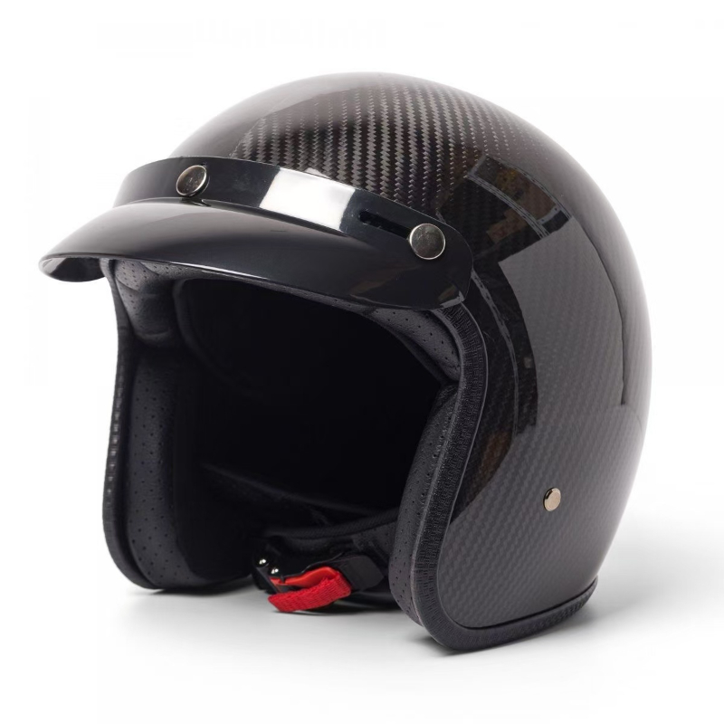 Motorcycle Gear Vintage - Super Lightweight Carbon Fiber Vintage Helmet
