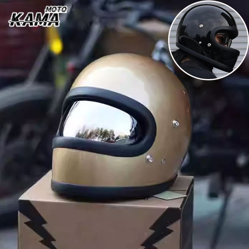 Motorcycle Gear Vintage - HOT DOT Certiication Retro Motorcycle Helmet