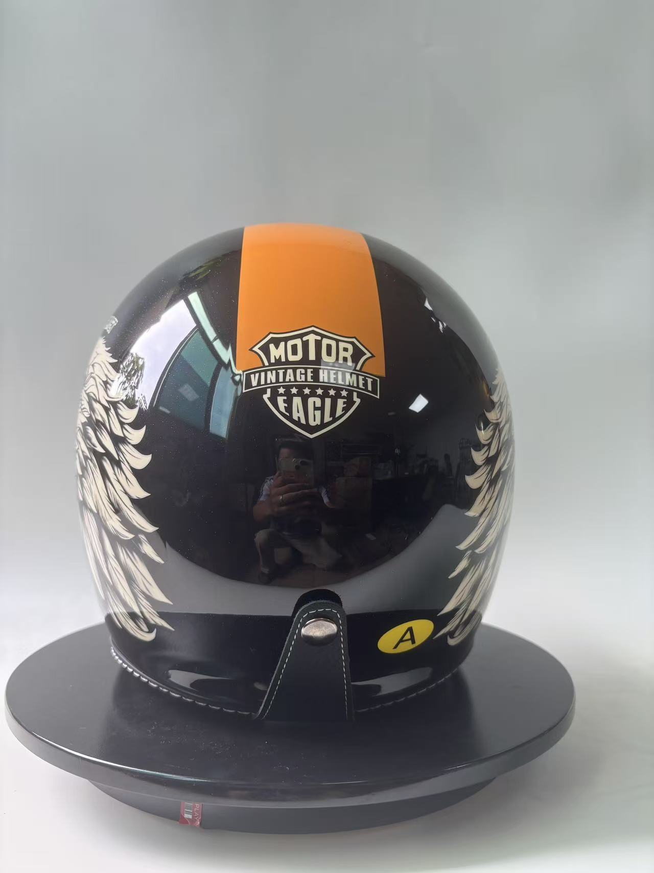 Unisex Retro Three-Quarter Mot - Motorcycle Gear Vintage recension och pris
