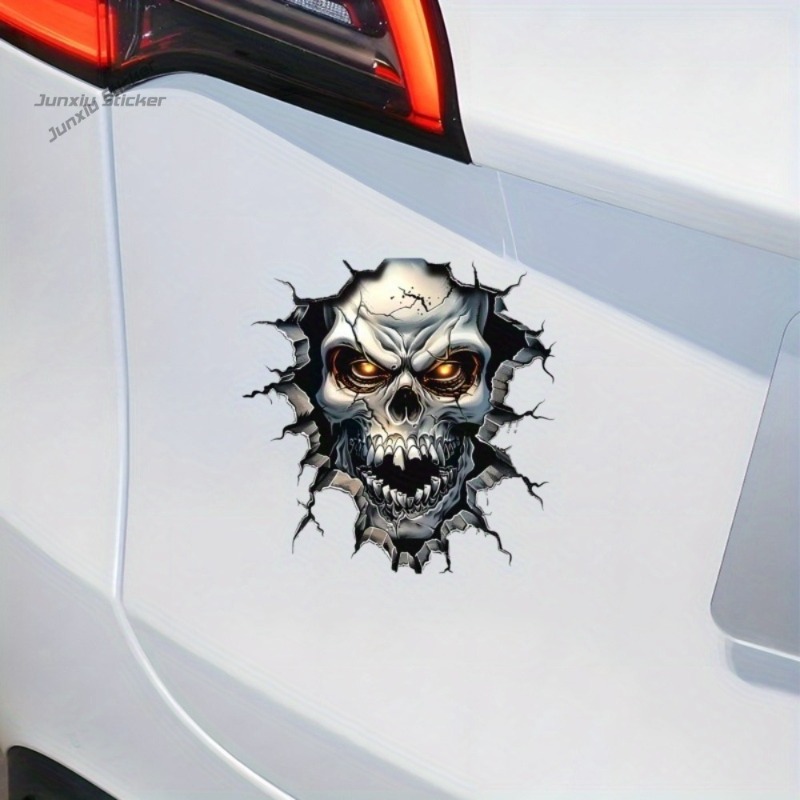 3D Skull Decoration - with Glo - Motorcycle Gear Pattern recension och pris