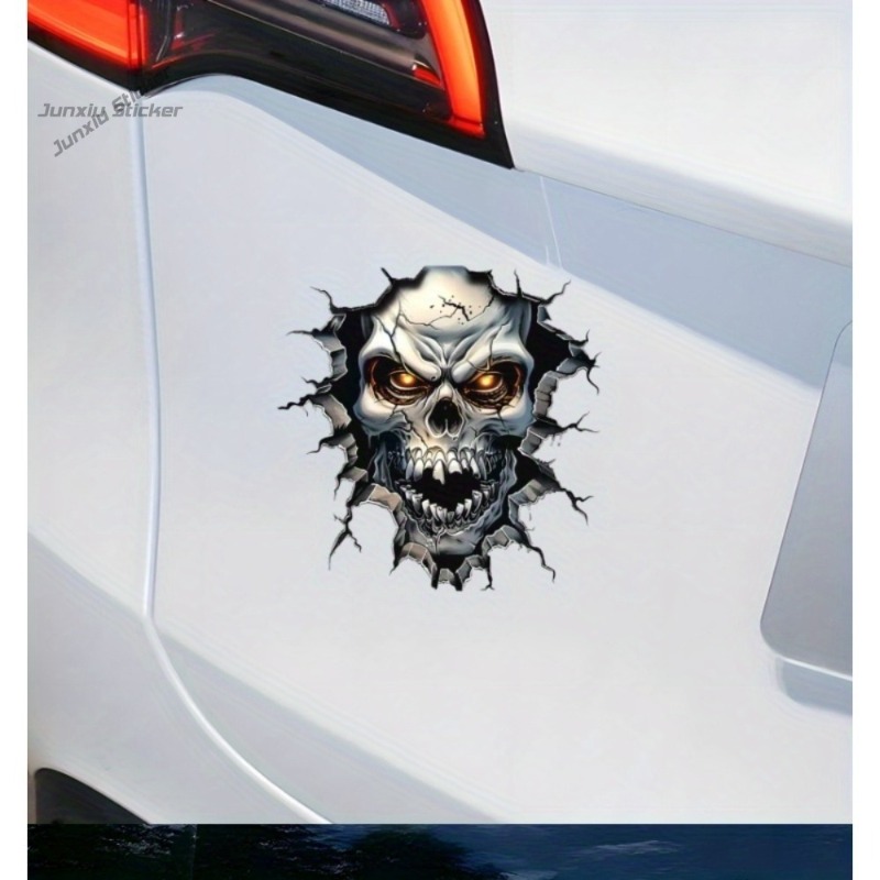 3D Skull Decoration - with Glo - Motorcycle Gear Pattern recension och pris