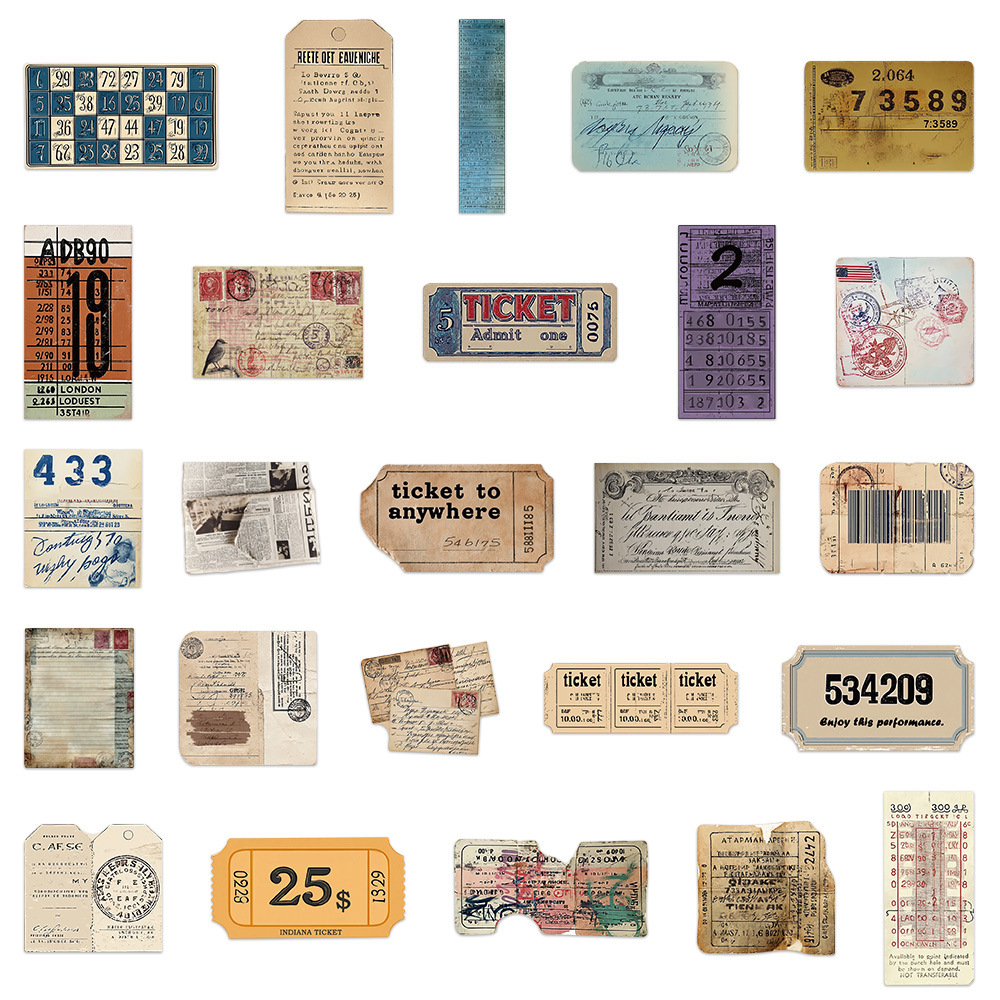 50/100Pcs Vintage Design Memor - Motorcycle Gear Vintage recension och pris