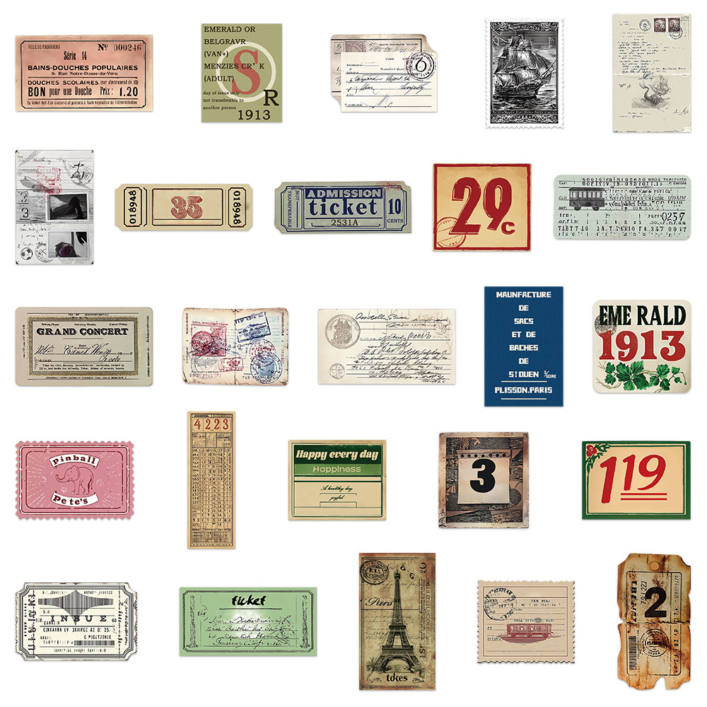 50/100Pcs Vintage Design Memor - Motorcycle Gear Vintage recension och pris