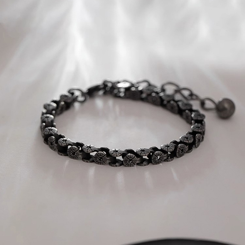 Stainless Steel Bracelet Men G - Motorcycle Gear Pattern recension och pris