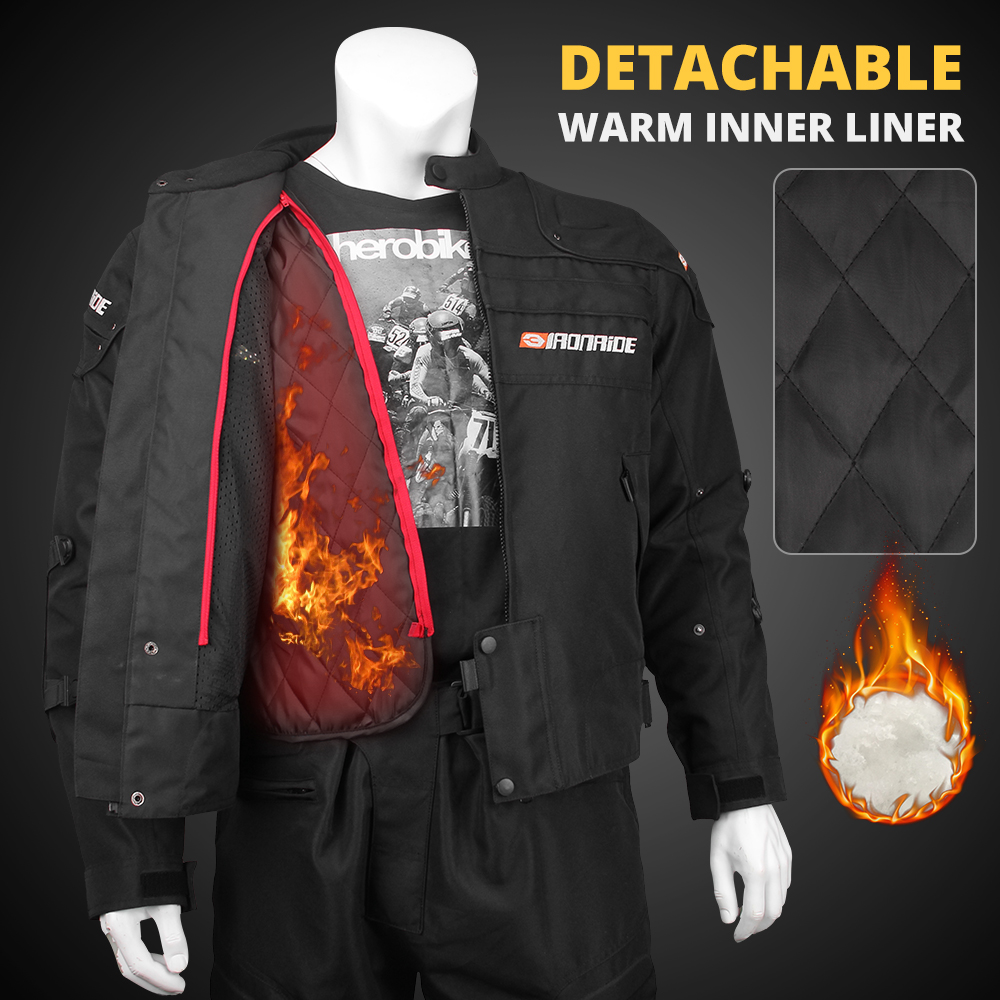 Men's Motorcycle Jacket Anti-F - Motorcycle Wearing Gear recension och pris