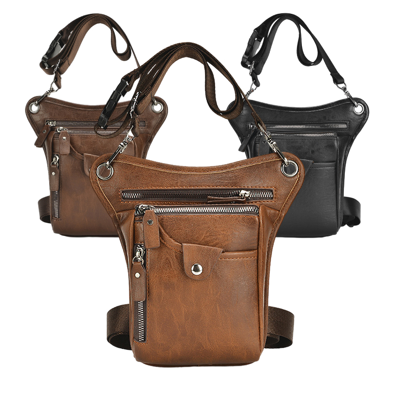 Vintage Pu Leather Waist Pack  - Motorcycle Gear Vintage recension och pris