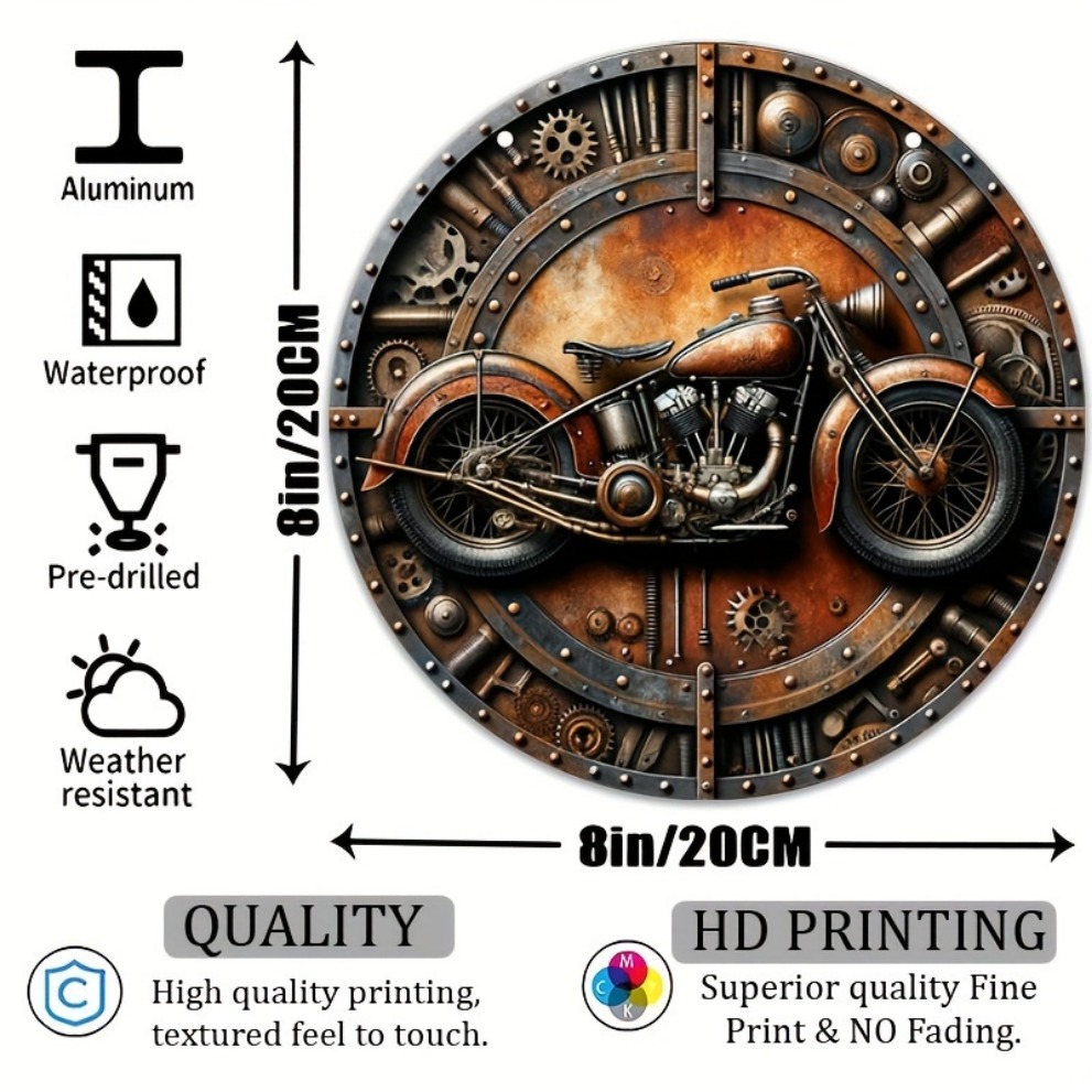 Steampunk Vintage Motorcycle G - Motorcycle Gear Pattern recension och pris