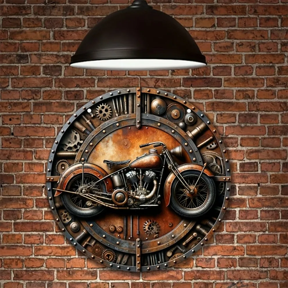 Steampunk Vintage Motorcycle G - Motorcycle Gear Pattern recension och pris